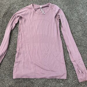 Light purple lululemon long sleeve